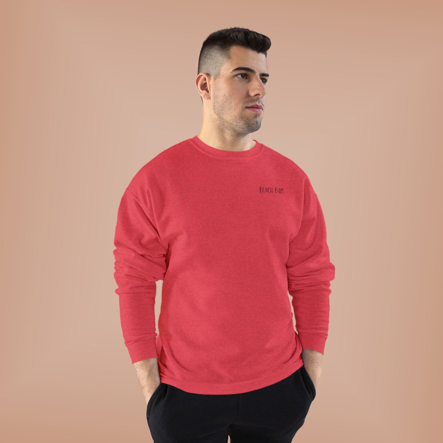 Beach Bum Doodle Eco-Friendly Sweatshirt, Perfect for Dog Lovers, Casual Wear, Summer Vibes, Beach Day, Gift for Pet Owners