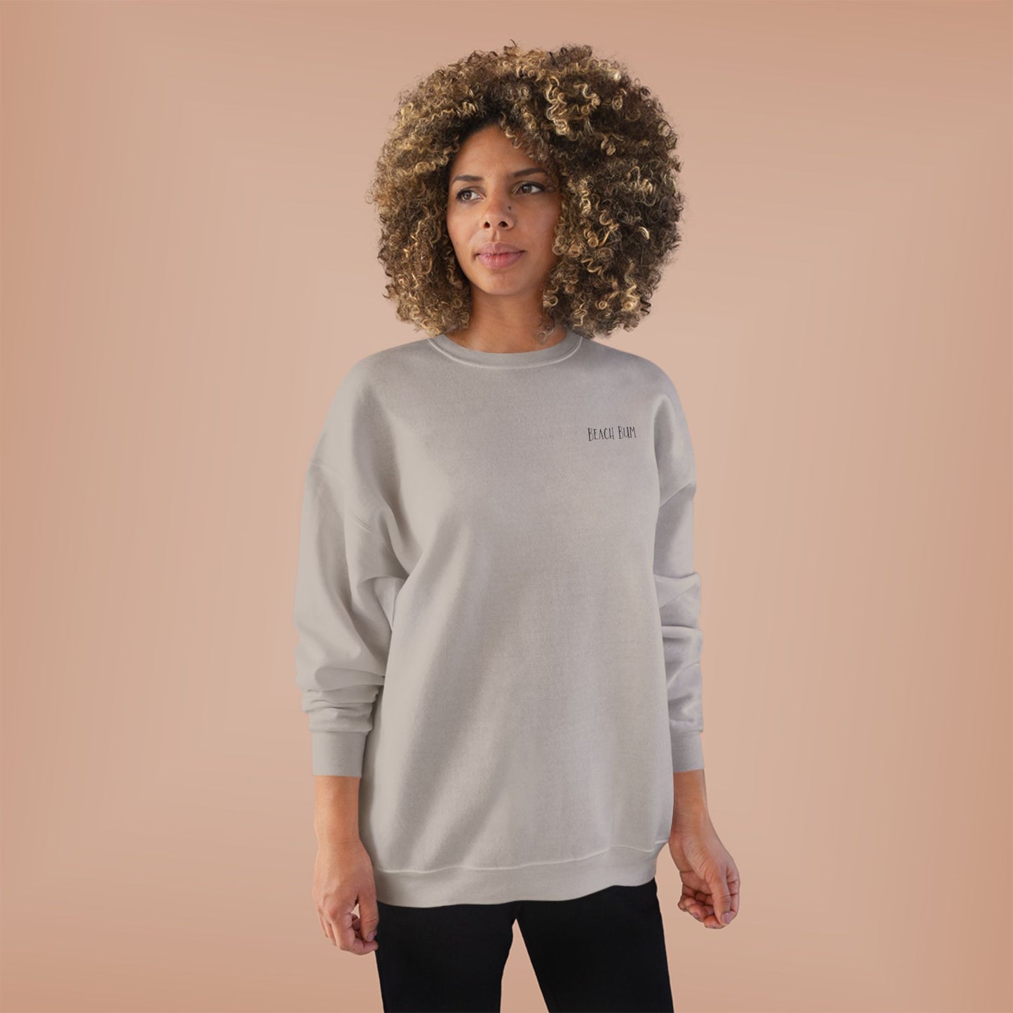Beach Bum Labrador Eco-Friendly Sweatshirt, Perfect for Dog Lovers, Casual Wear, Summer Vibes, Beach Day, Gift for Pet Owners