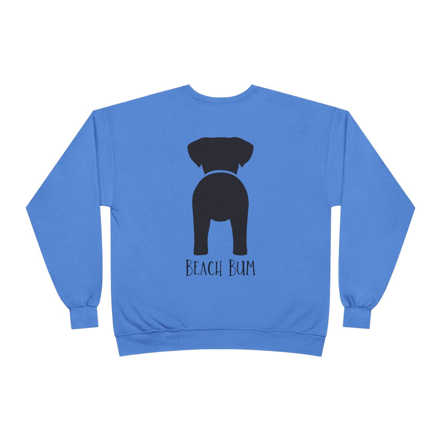 Beach Bum Labrador Eco-Friendly Sweatshirt, Perfect for Dog Lovers, Casual Wear, Summer Vibes, Beach Day, Gift for Pet Owners