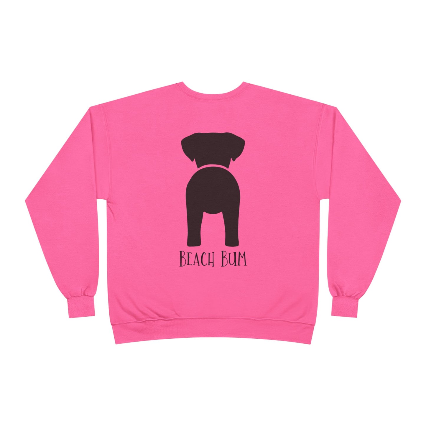 Beach Bum Labrador Eco-Friendly Sweatshirt, Perfect for Dog Lovers, Casual Wear, Summer Vibes, Beach Day, Gift for Pet Owners