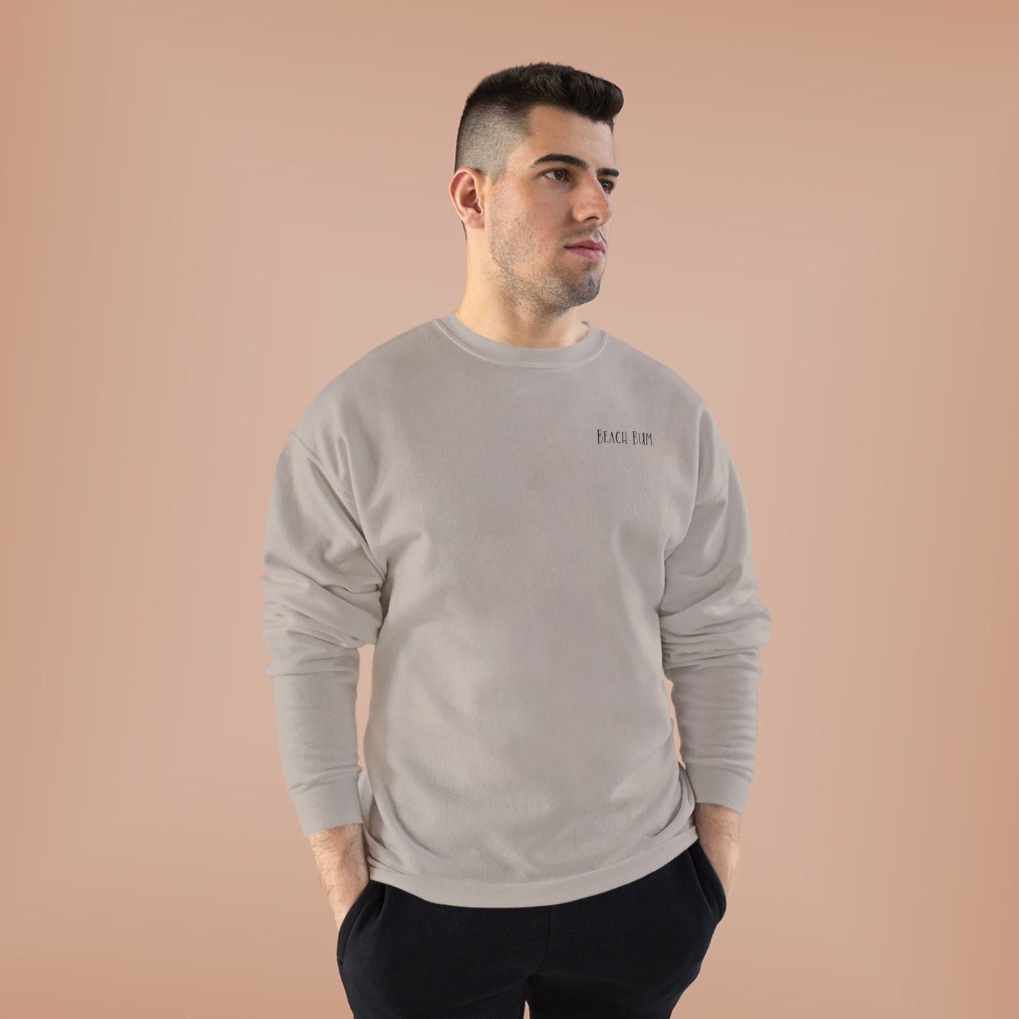 Beach Bum Labrador Eco-Friendly Sweatshirt, Perfect for Dog Lovers, Casual Wear, Summer Vibes, Beach Day, Gift for Pet Owners