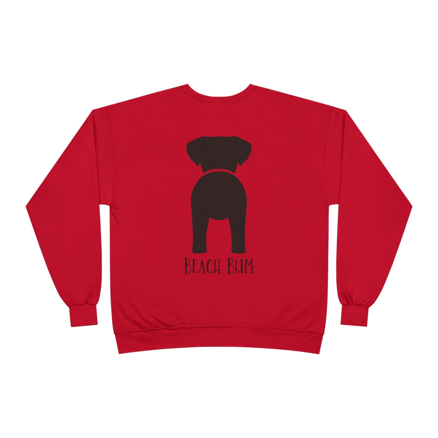 Beach Bum Labrador Eco-Friendly Sweatshirt, Perfect for Dog Lovers, Casual Wear, Summer Vibes, Beach Day, Gift for Pet Owners