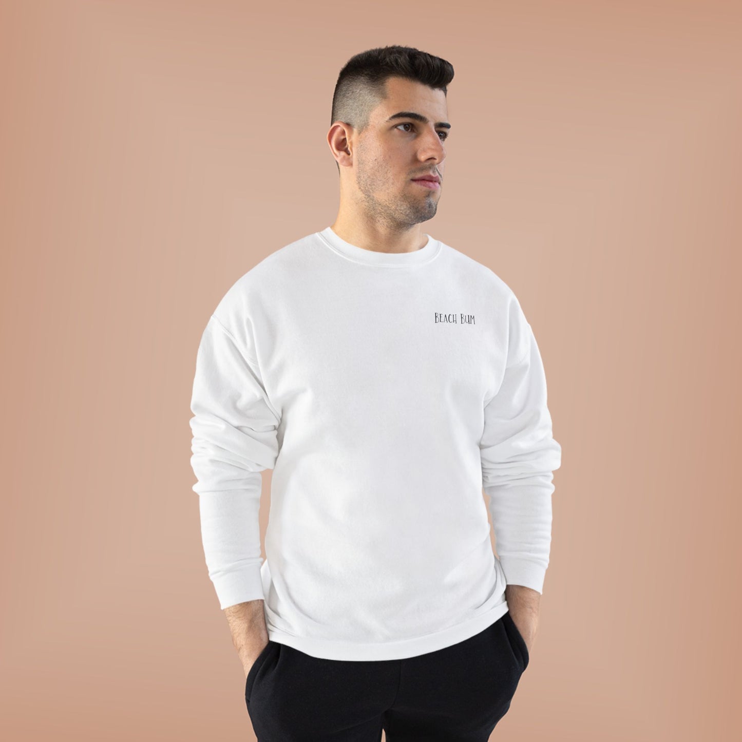Beach Bum Labrador Eco-Friendly Sweatshirt, Perfect for Dog Lovers, Casual Wear, Summer Vibes, Beach Day, Gift for Pet Owners