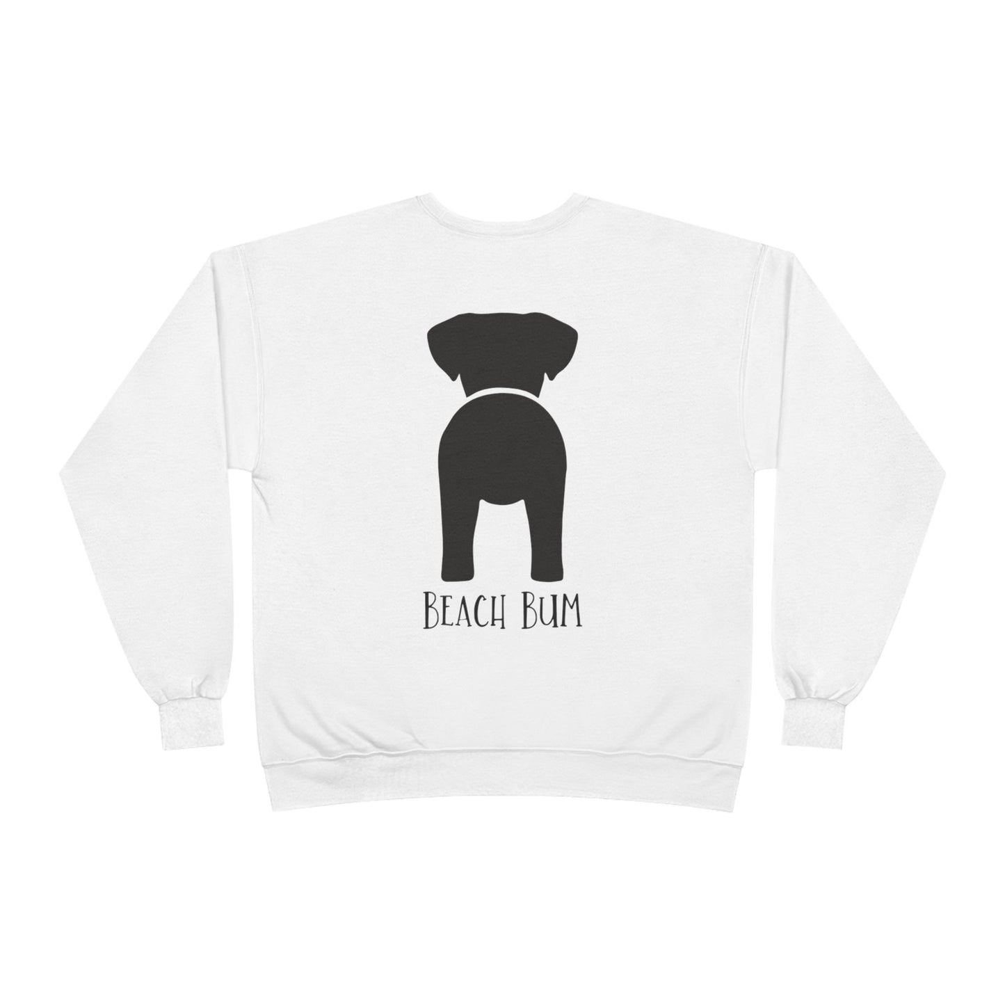 Beach Bum Labrador Eco-Friendly Sweatshirt, Perfect for Dog Lovers, Casual Wear, Summer Vibes, Beach Day, Gift for Pet Owners