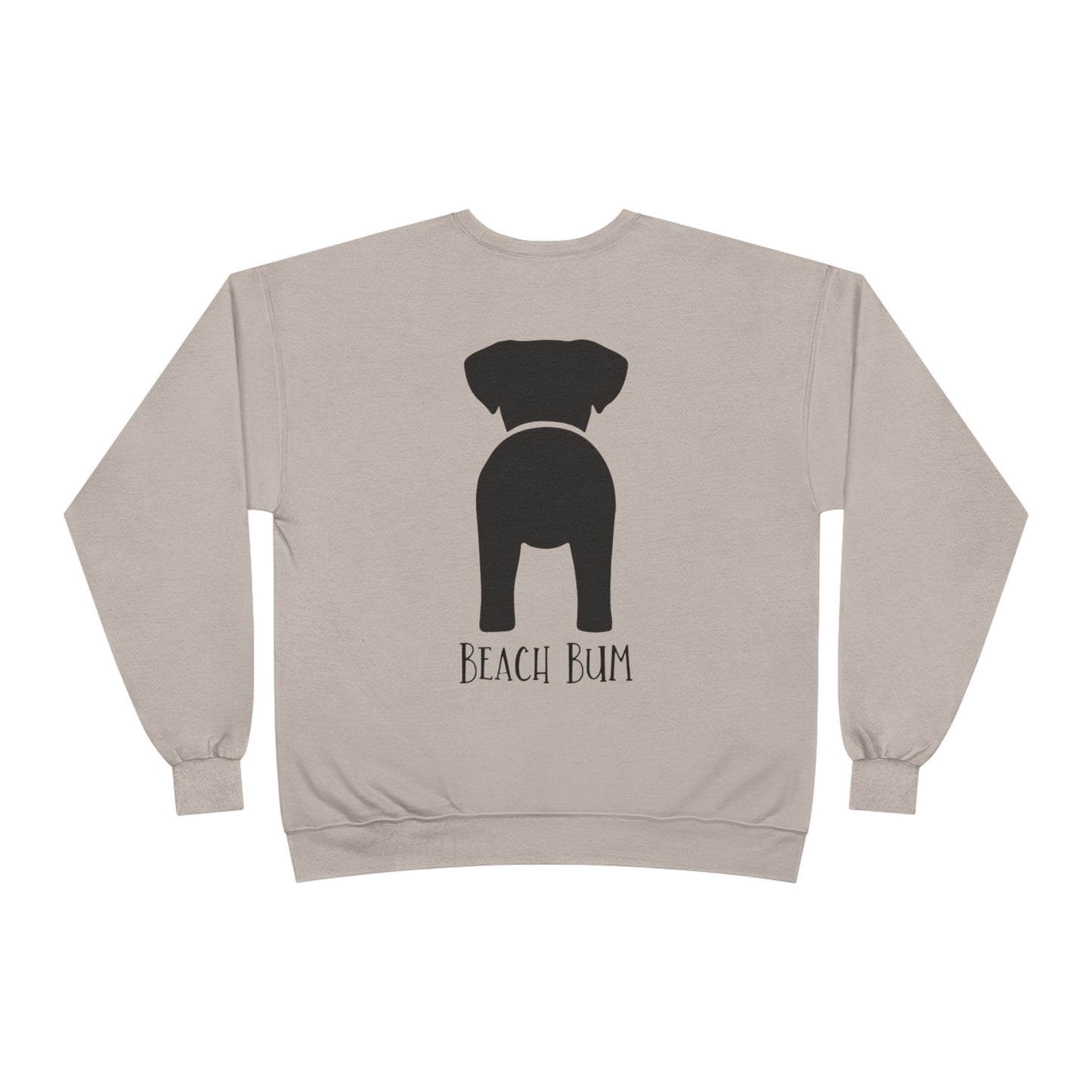 Beach Bum Labrador Eco-Friendly Sweatshirt, Perfect for Dog Lovers, Casual Wear, Summer Vibes, Beach Day, Gift for Pet Owners