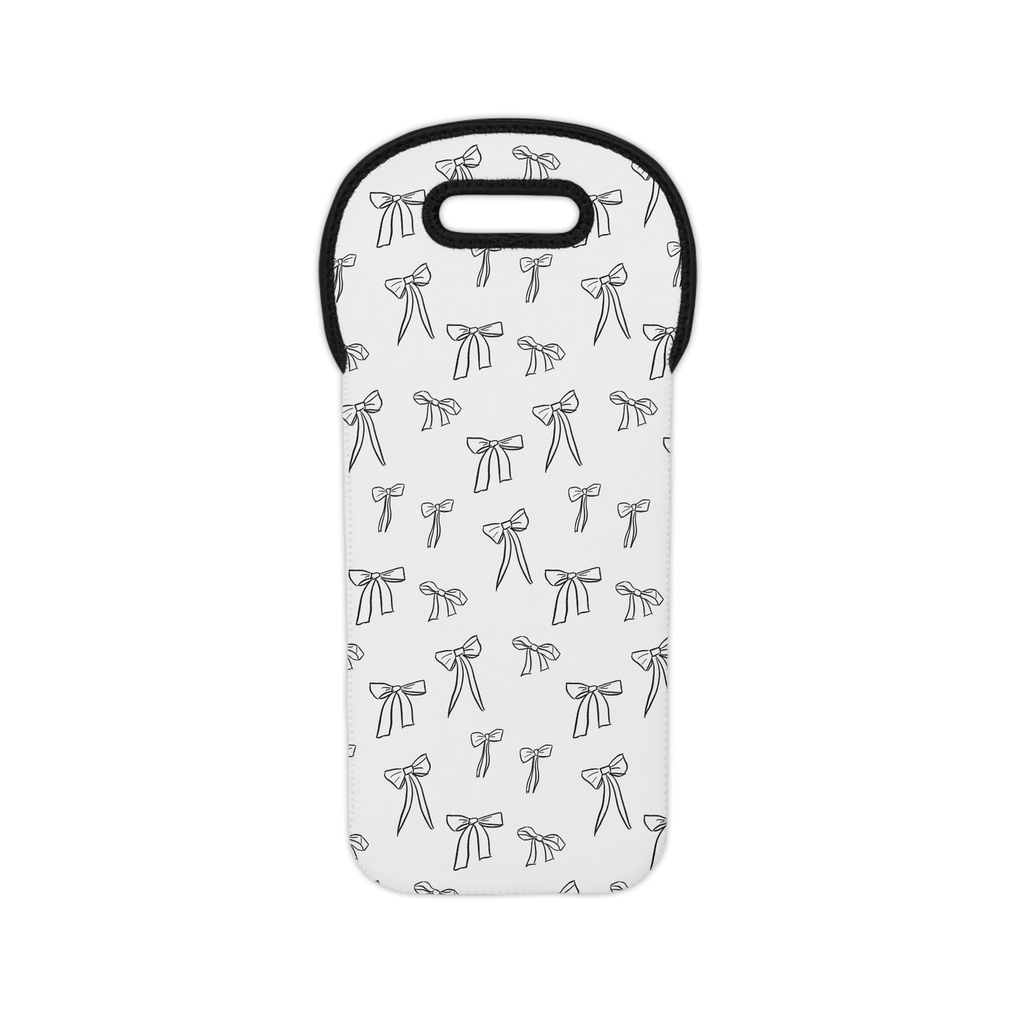 Chic Wine Tote Bag for Wine Lovers, Elegant Gift for Hostess, Bow Design, Great Gift, Stylish Wine Carrier, Wine Accessories