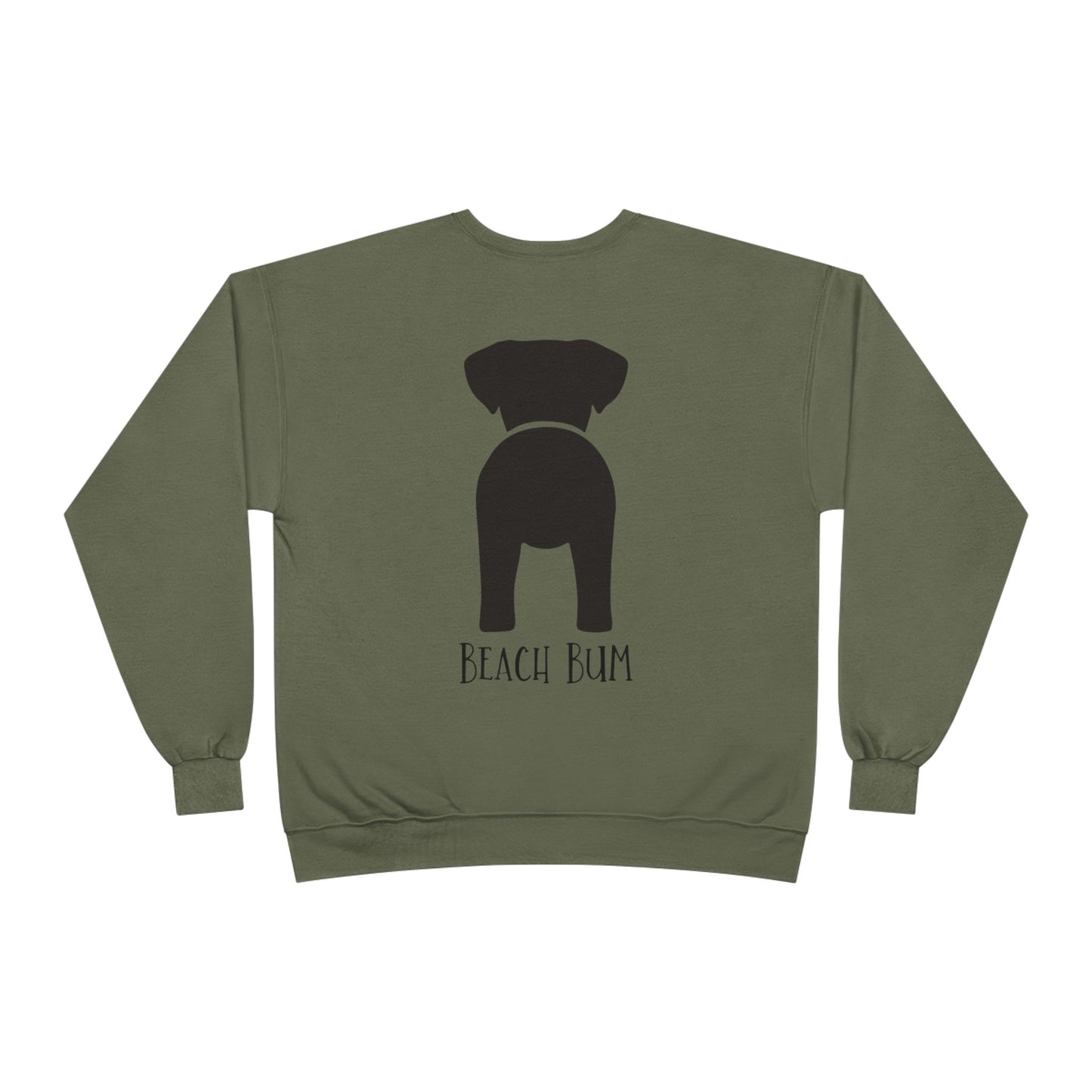 Beach Bum Labrador Eco-Friendly Sweatshirt, Perfect for Dog Lovers, Casual Wear, Summer Vibes, Beach Day, Gift for Pet Owners