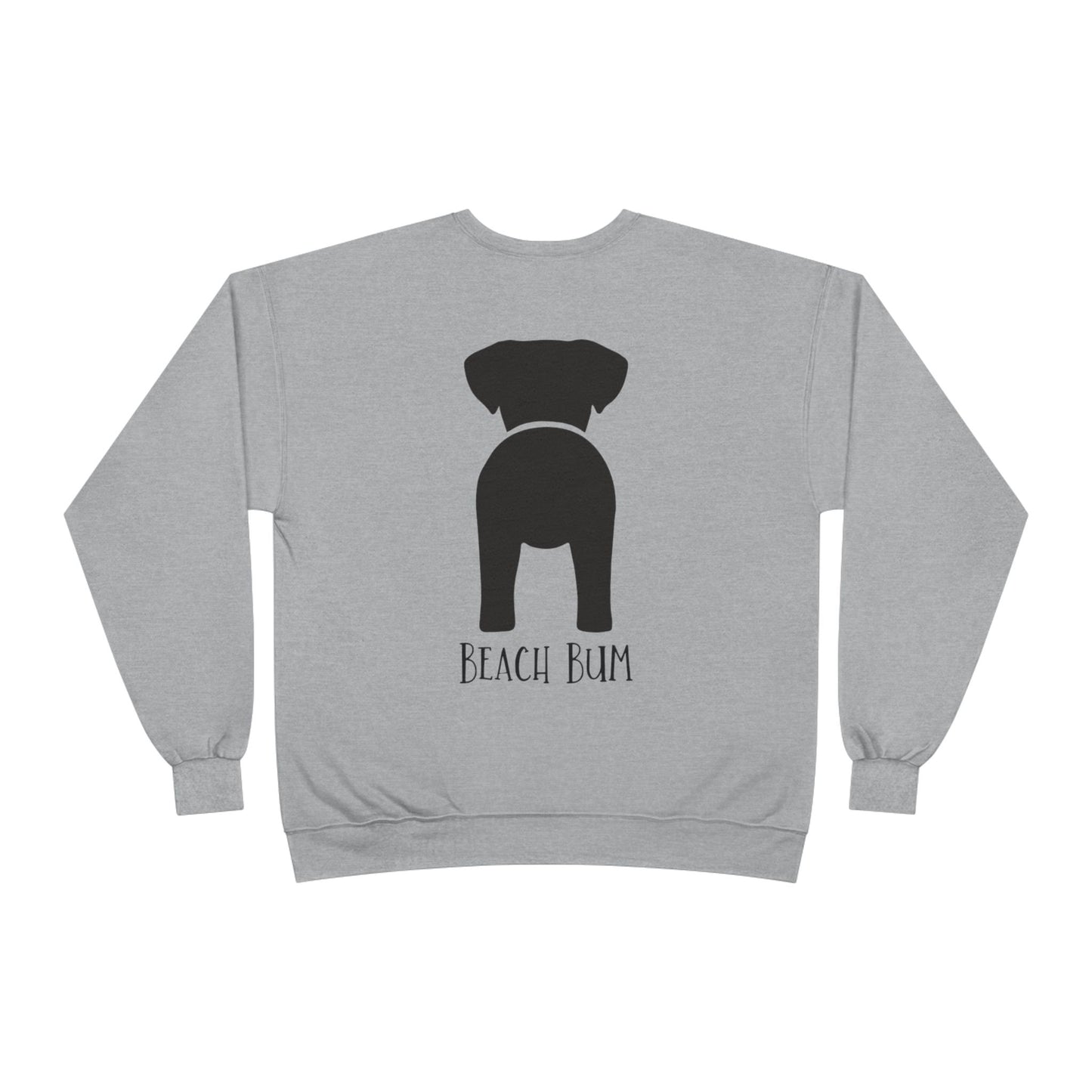 Beach Bum Labrador Eco-Friendly Sweatshirt, Perfect for Dog Lovers, Casual Wear, Summer Vibes, Beach Day, Gift for Pet Owners