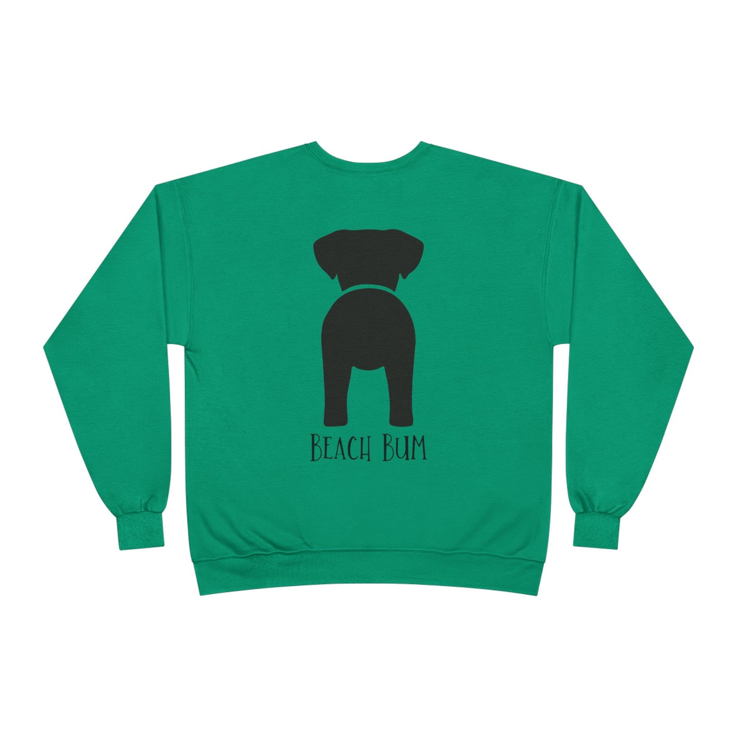 Beach Bum Labrador Eco-Friendly Sweatshirt, Perfect for Dog Lovers, Casual Wear, Summer Vibes, Beach Day, Gift for Pet Owners
