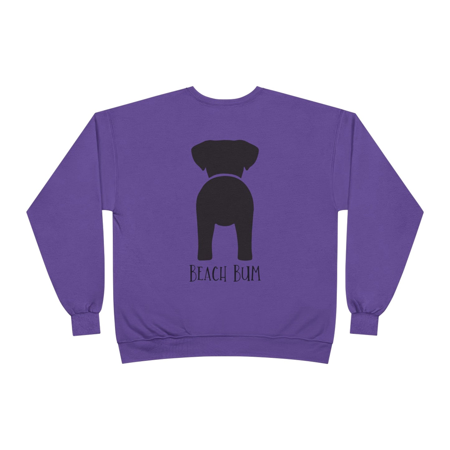 Beach Bum Labrador Eco-Friendly Sweatshirt, Perfect for Dog Lovers, Casual Wear, Summer Vibes, Beach Day, Gift for Pet Owners