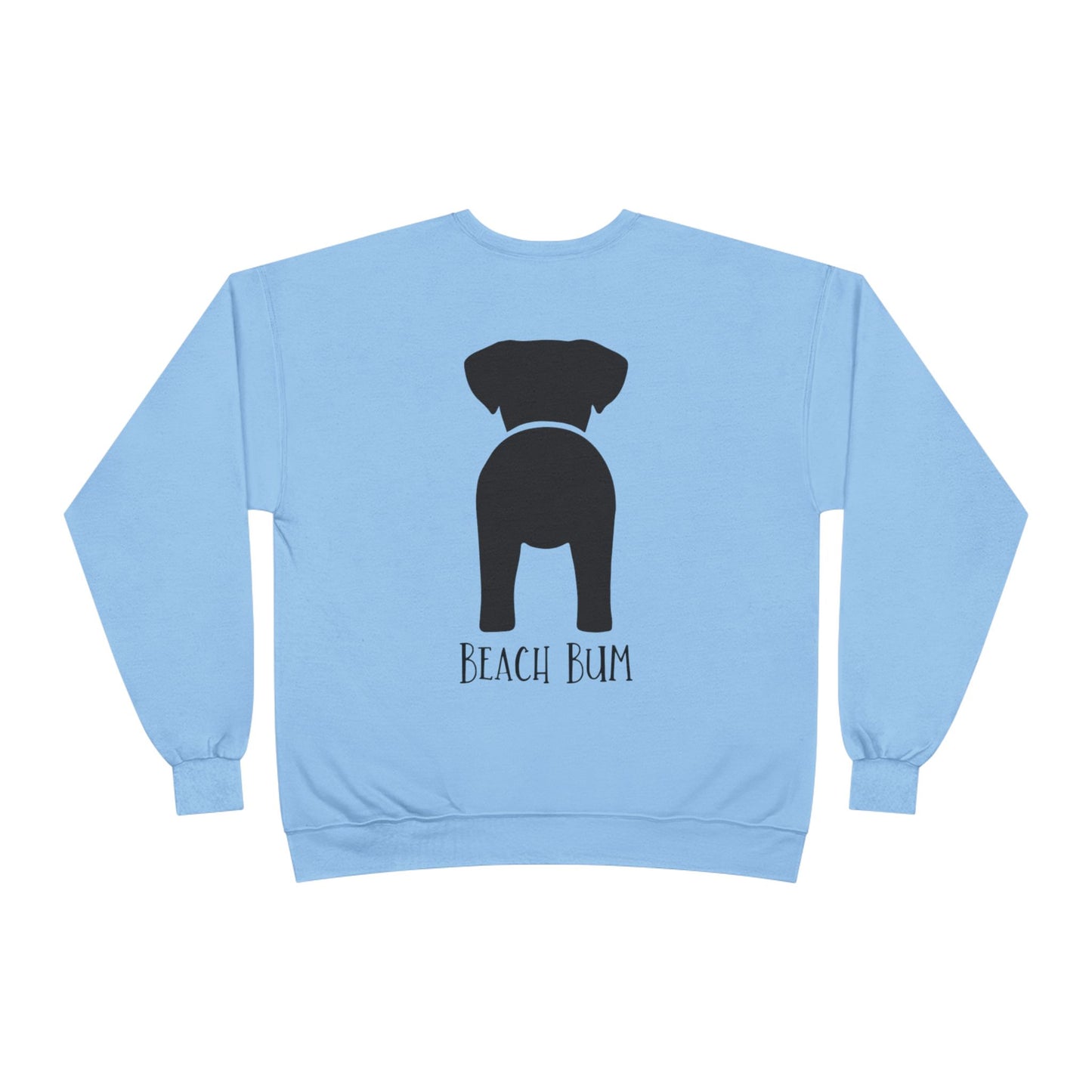 Beach Bum Labrador Eco-Friendly Sweatshirt, Perfect for Dog Lovers, Casual Wear, Summer Vibes, Beach Day, Gift for Pet Owners