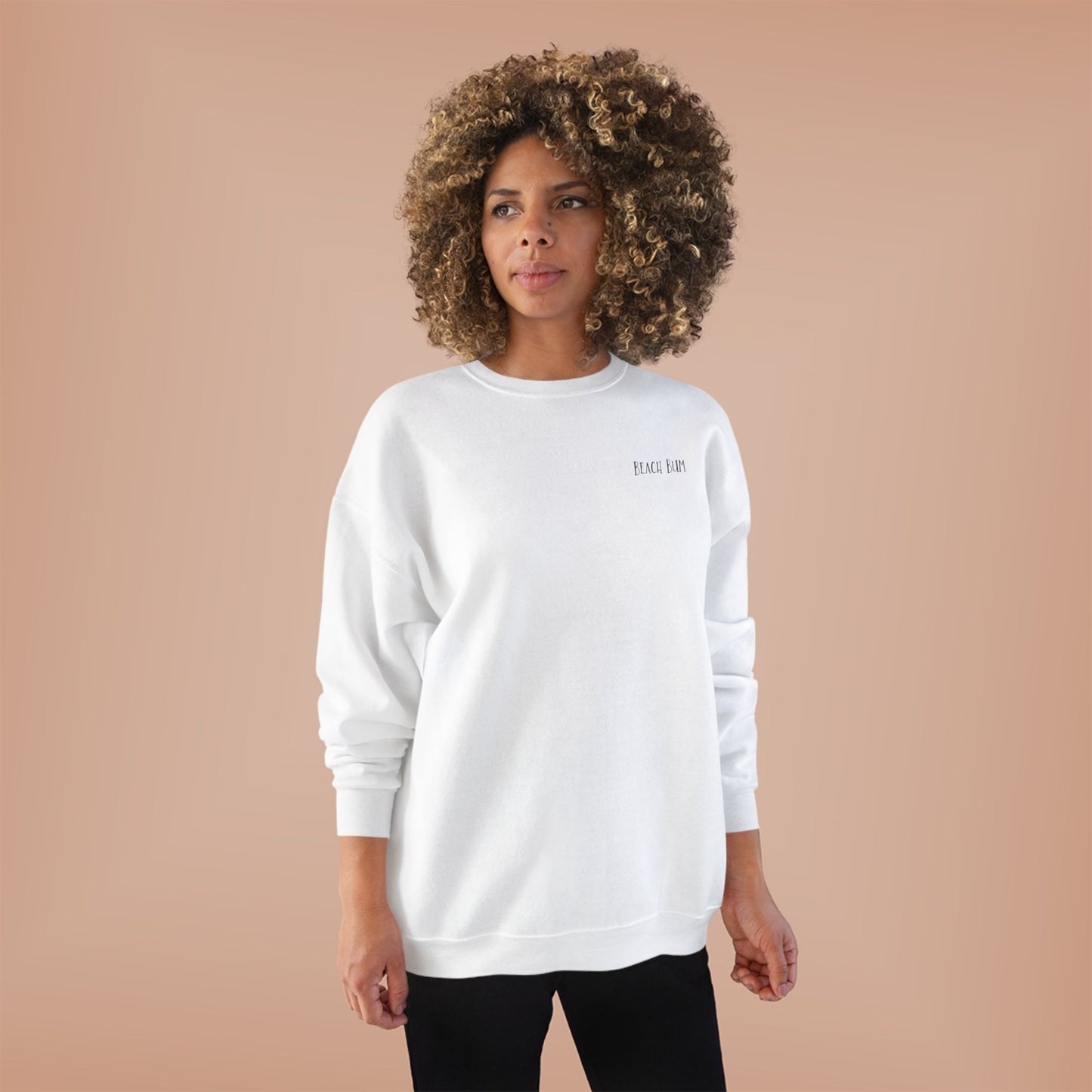 Beach Bum Labrador Eco-Friendly Sweatshirt, Perfect for Dog Lovers, Casual Wear, Summer Vibes, Beach Day, Gift for Pet Owners