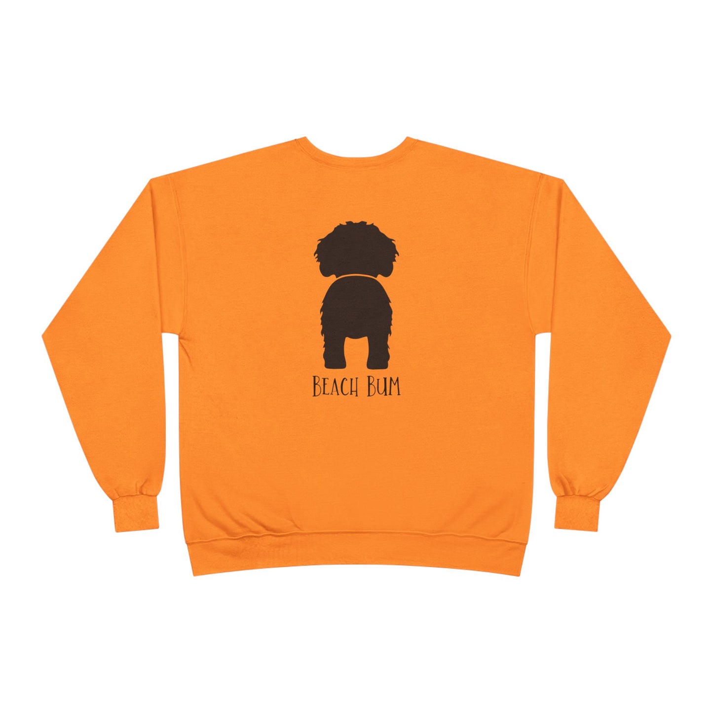 Beach Bum Doodle Eco-Friendly Sweatshirt, Perfect for Dog Lovers, Casual Wear, Summer Vibes, Beach Day, Gift for Pet Owners