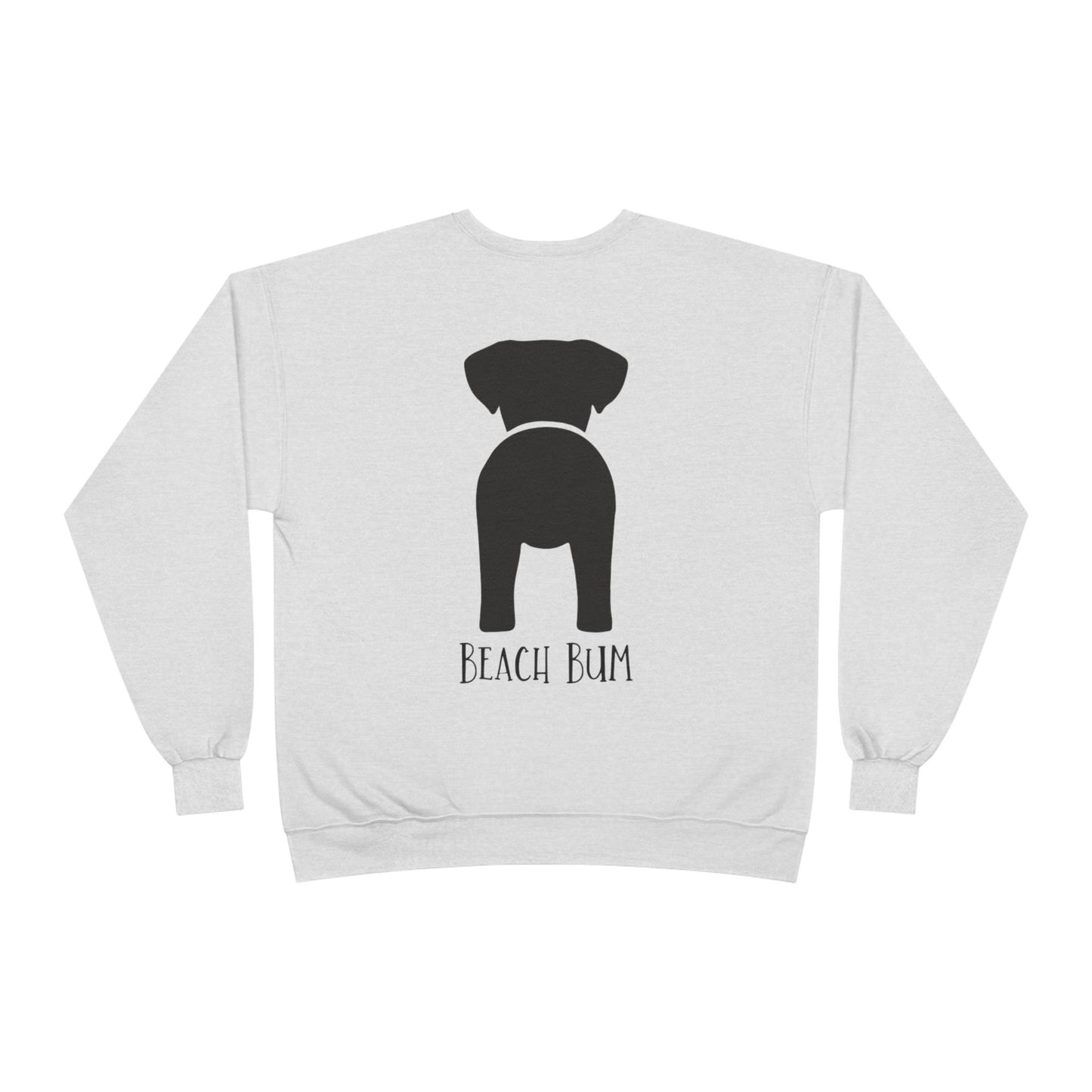 Beach Bum Labrador Eco-Friendly Sweatshirt, Perfect for Dog Lovers, Casual Wear, Summer Vibes, Beach Day, Gift for Pet Owners