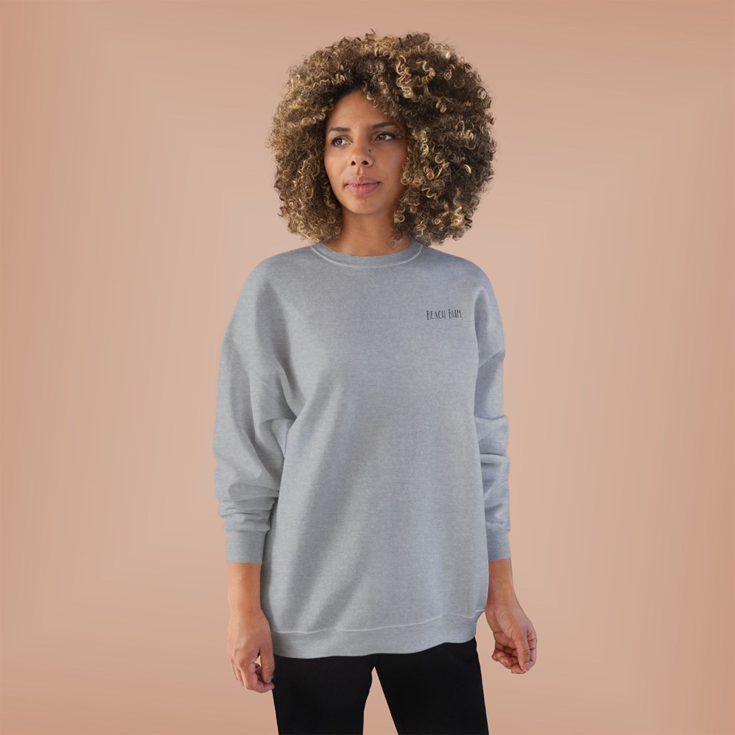 Beach Bum Labrador Eco-Friendly Sweatshirt, Perfect for Dog Lovers, Casual Wear, Summer Vibes, Beach Day, Gift for Pet Owners