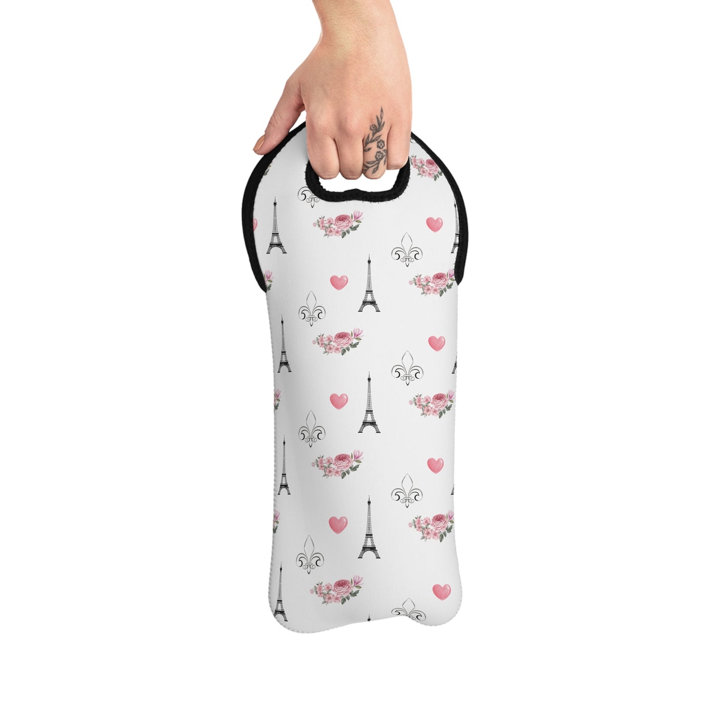 Chic Parisian Wine Tote Bag, Ideal for Picnics, Gifts, Wine Lovers, Bridal Showers, Celebrations, Grocery Shopping