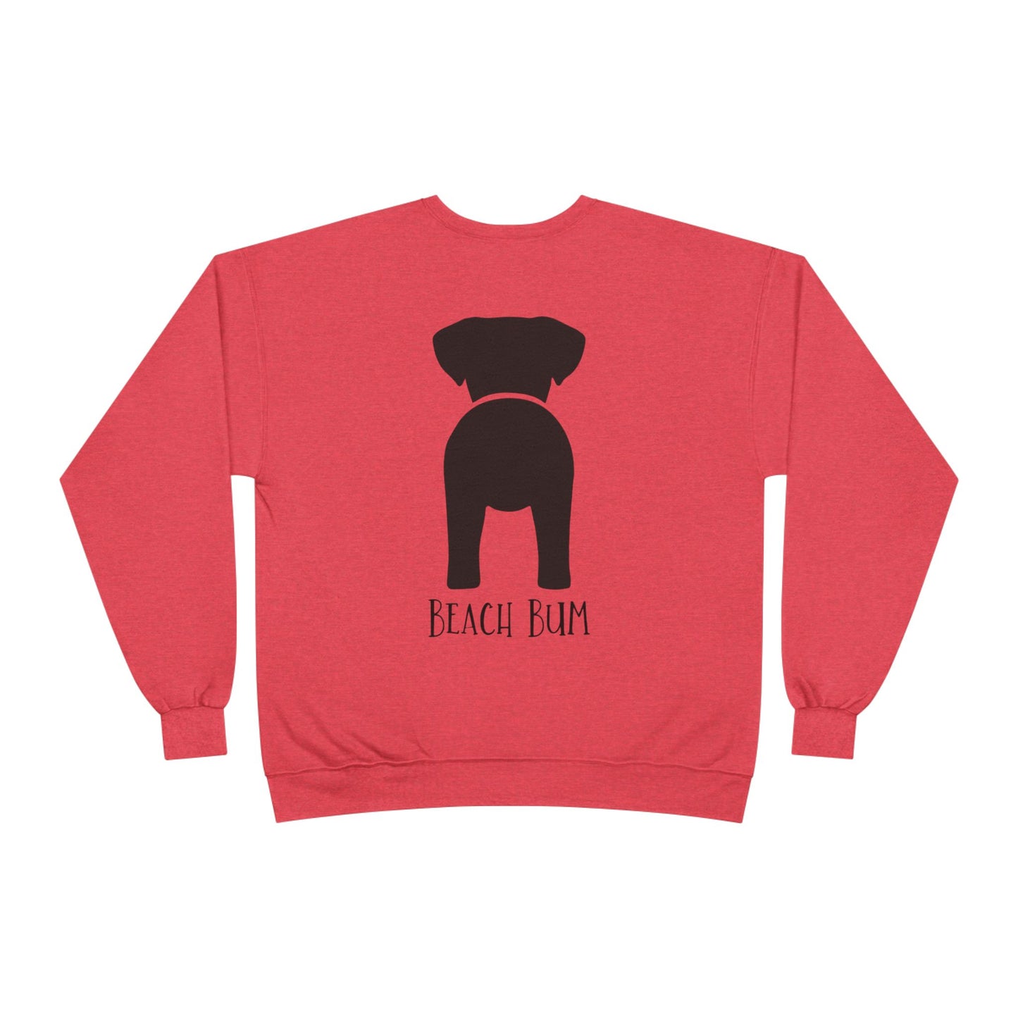 Beach Bum Labrador Eco-Friendly Sweatshirt, Perfect for Dog Lovers, Casual Wear, Summer Vibes, Beach Day, Gift for Pet Owners